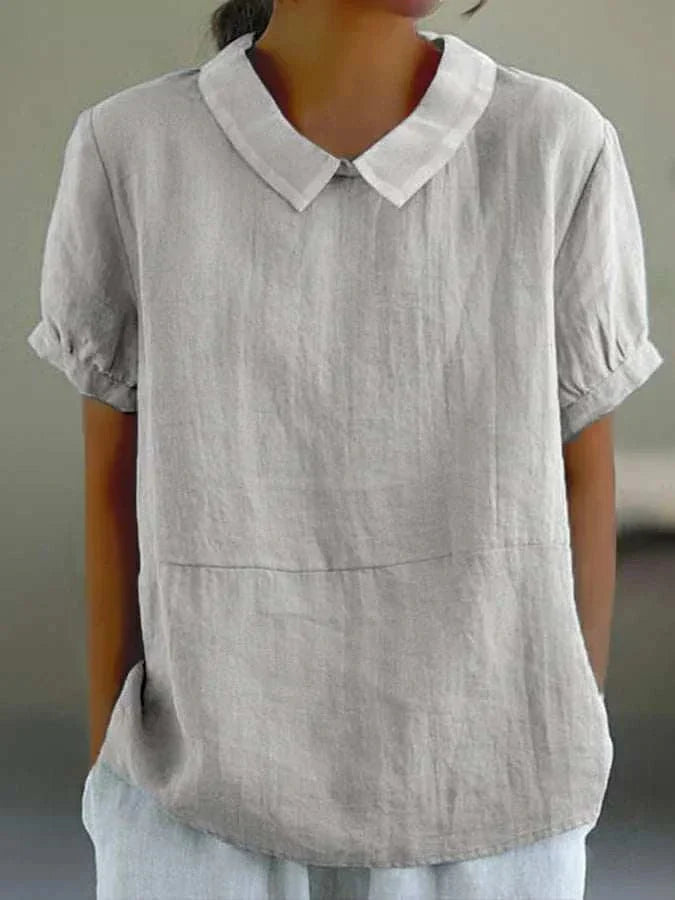 エヴァ - コットン&リネントップス・シンプルでピュアなデザイン