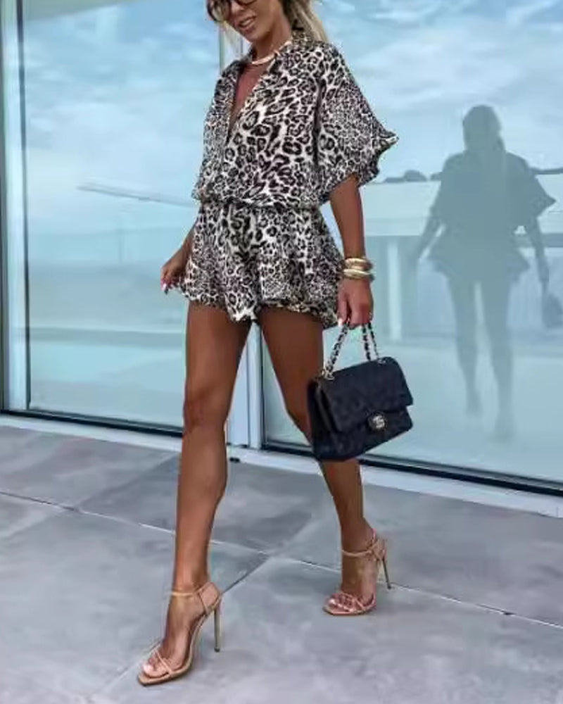 Fennora | Snygg leopardklänning