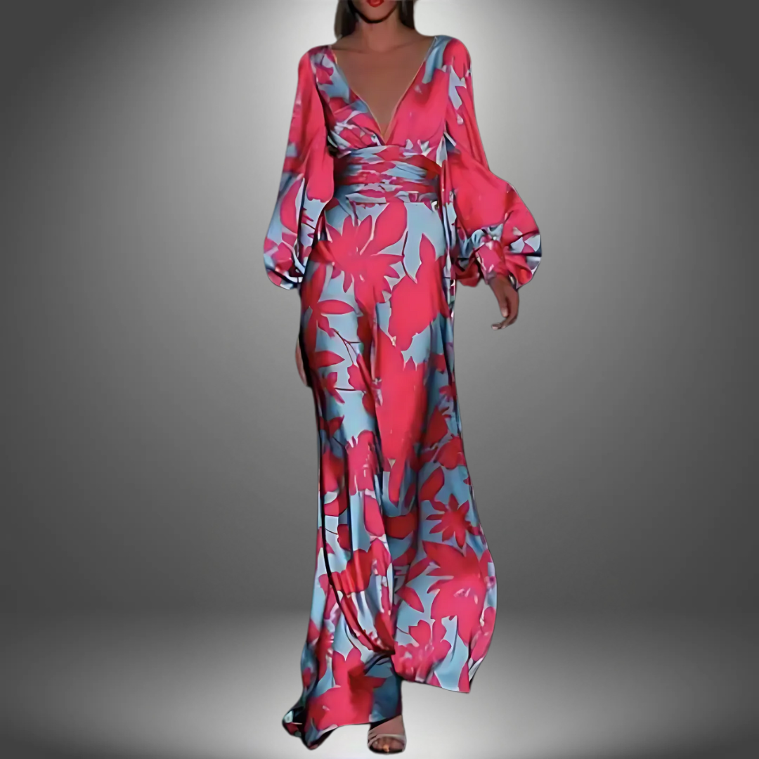 Sofia - Lange Flatterende Damesjurk