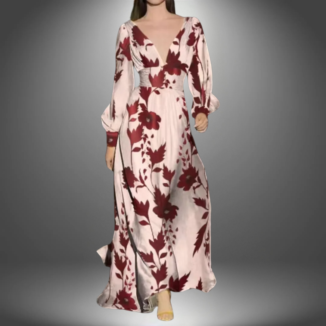 Sofia - Lange Flatterende Damesjurk