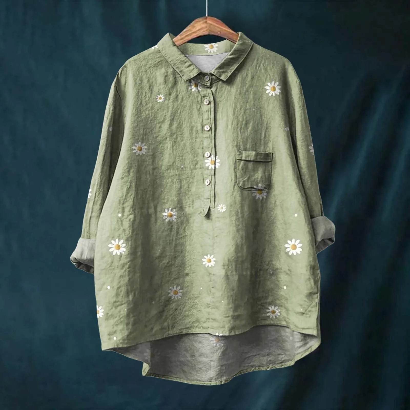 Anna | Vibrant överdimensionerad skjorta med knappar